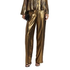 DEREK LAM CROSBY LAMÉ PANTS